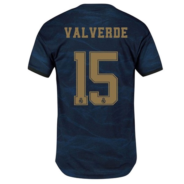 Camiseta Real Madrid NO.15 Valverde Replica Segunda Ropa 2019/20 Azul